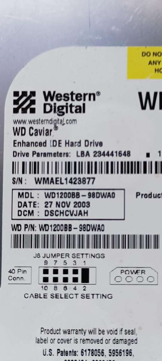 Western Digital WD1200 IDE