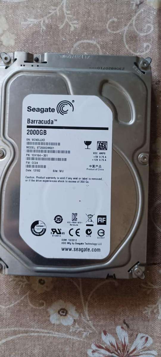 Seagate Barracuda 2000GB hardrive