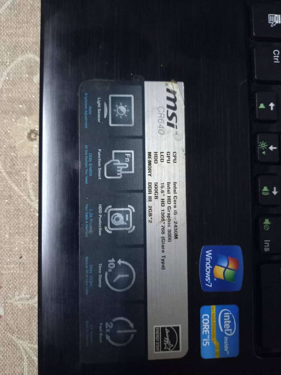 MSI CR640 i5 as is *not working*