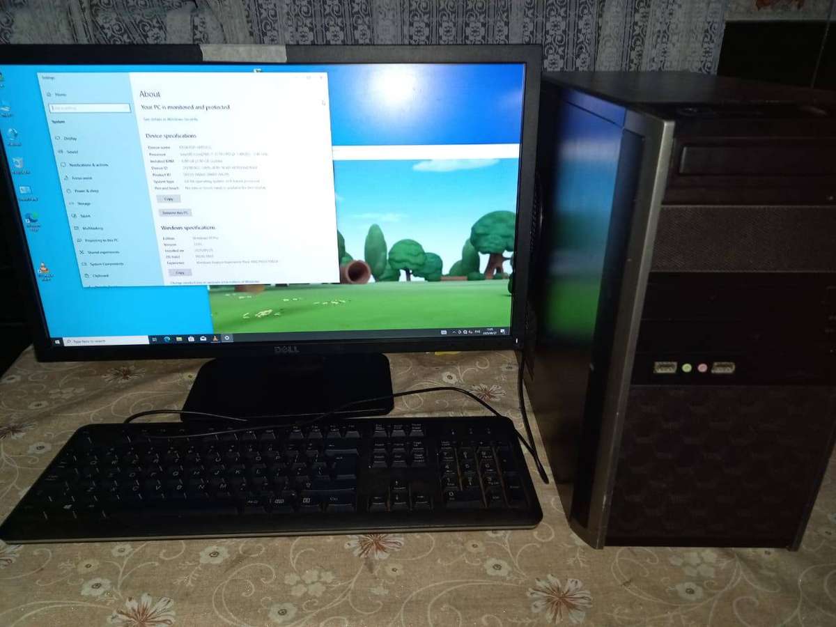 i7 Computer tower  and monitor