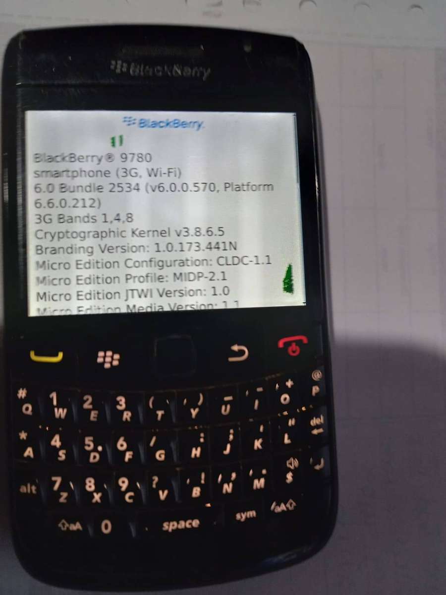 Blackberry 9780 phone *mark on screen*