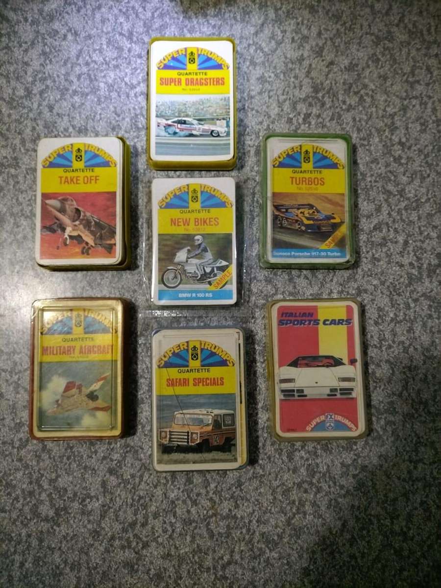 Vintage Super Trump Cards