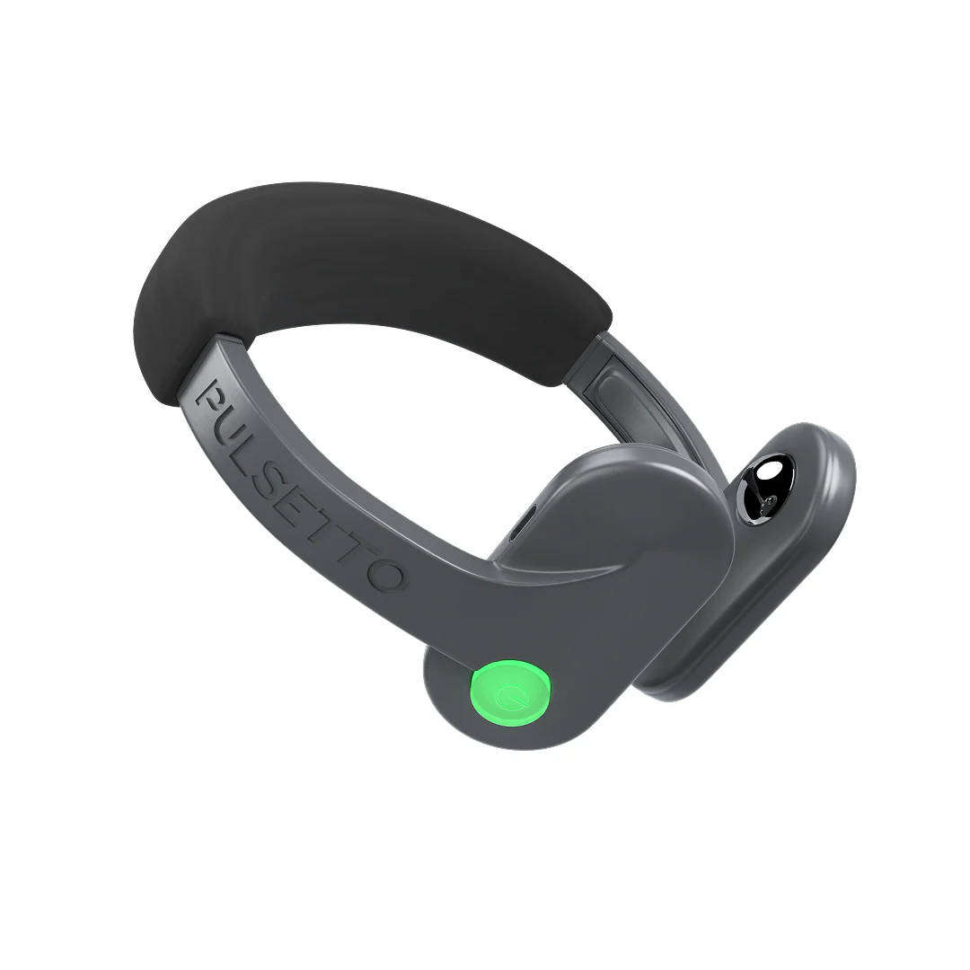 Biohacking VNS Anxiety Relief Wearable - Pulsetto Vagus Nerve Stimulator + Travel Case