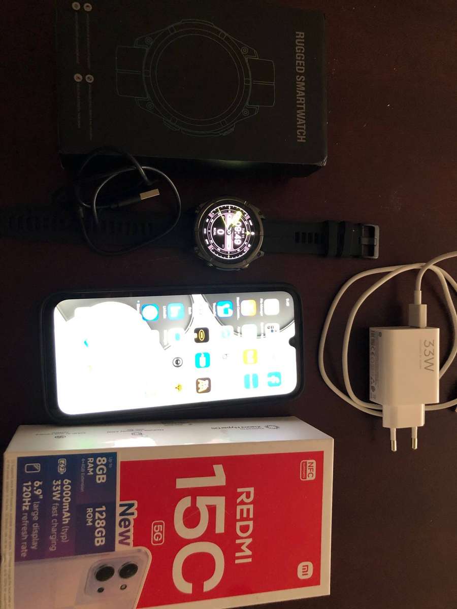 Xiaomi Redmi 15C 5G Smartphone & Ciberer 3.63cm AMOLED Smartwatch