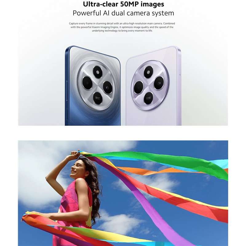 BRAND NEW, SEALED 128GB Xiaomi Redmi 14C Dual Sim PHONE WITH 24 MONTH WARRANTY & FREE POWERBANK