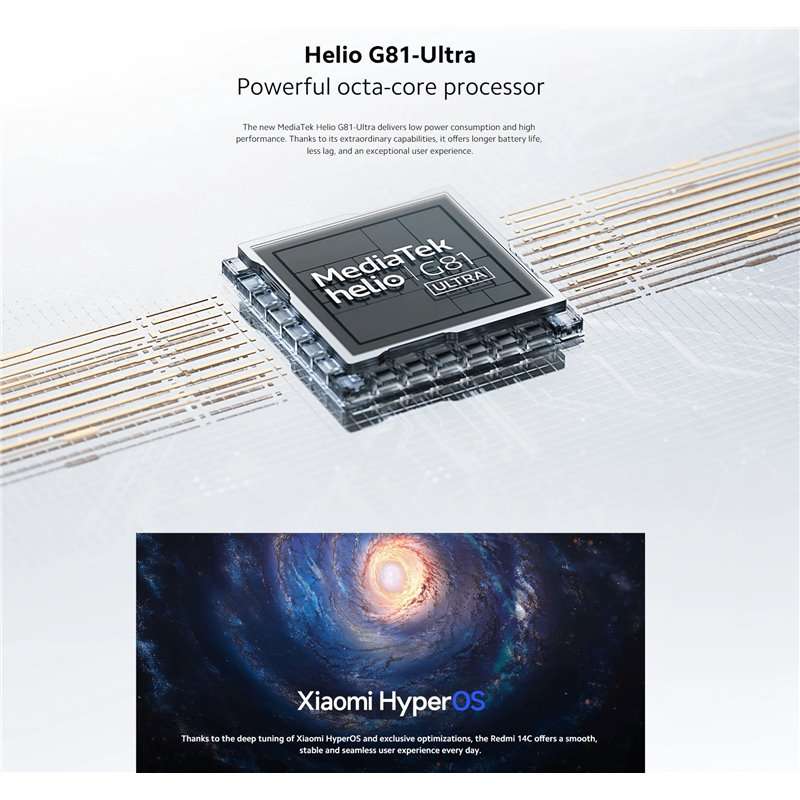 BRAND NEW, SEALED 128GB Xiaomi Redmi 14C Dual Sim PHONE WITH 24 MONTH WARRANTY & FREE POWERBANK