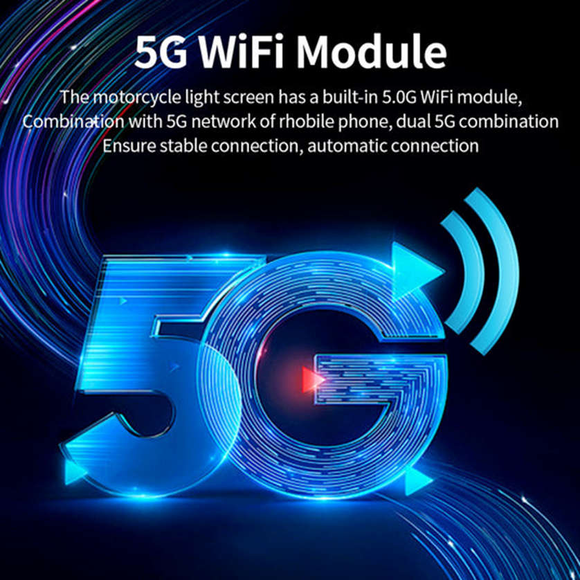 Motorcycle Front and Rear Dashcam  Recording, Navigation and Tyre Pressure Monitoring System