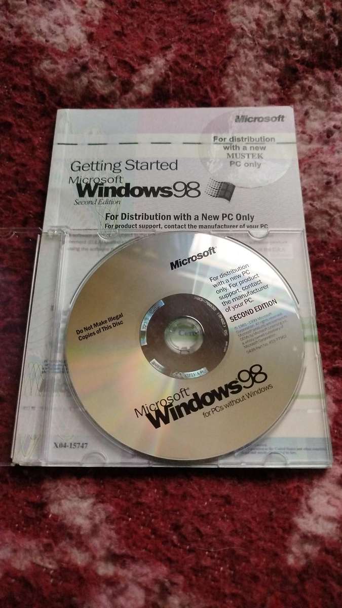 PC OS Microsoft Windows 98 Second Edition OEM