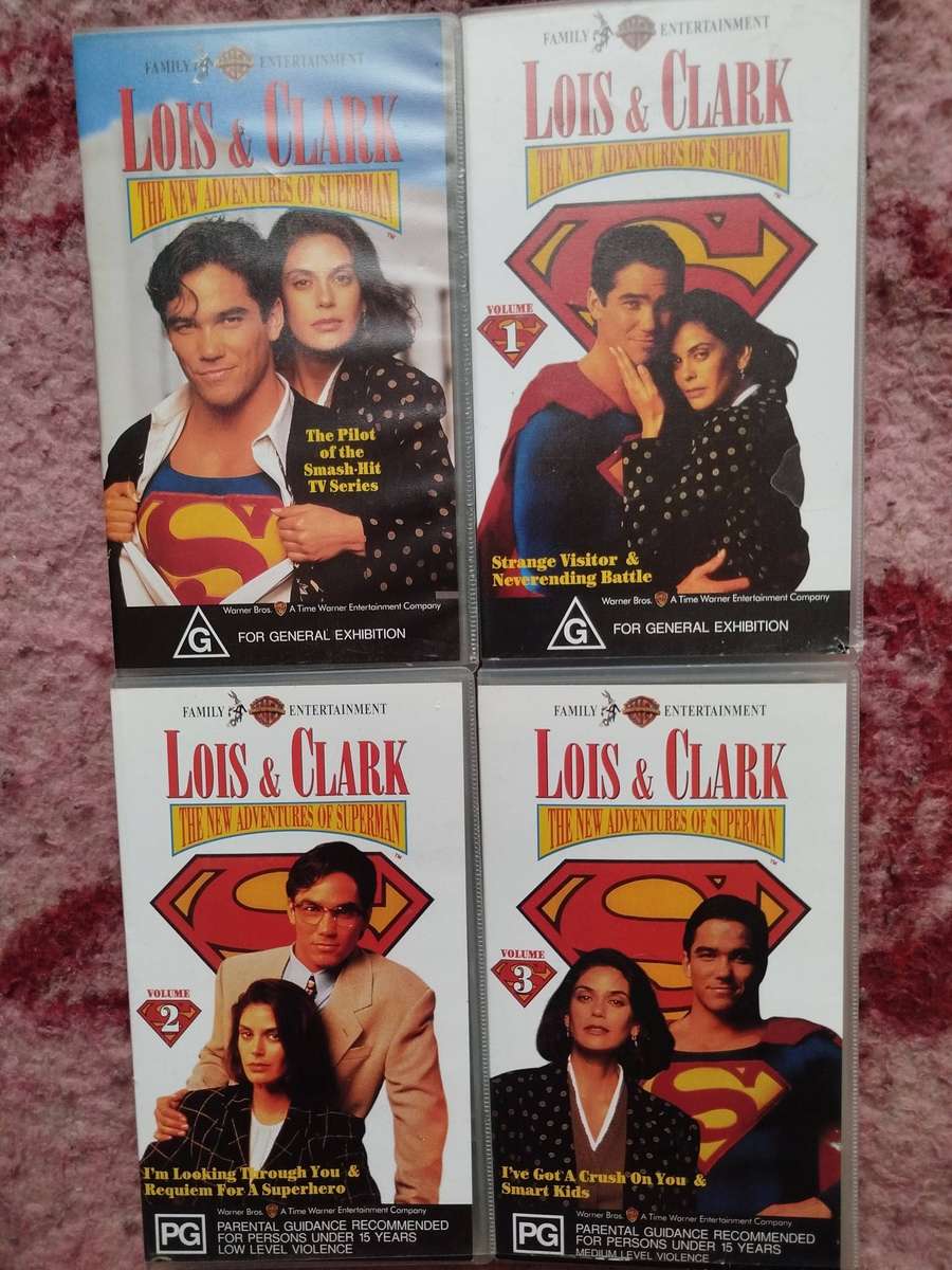 VHS Louis & Clark: The New Adventures of Superman Pilot + Volumes 1-3