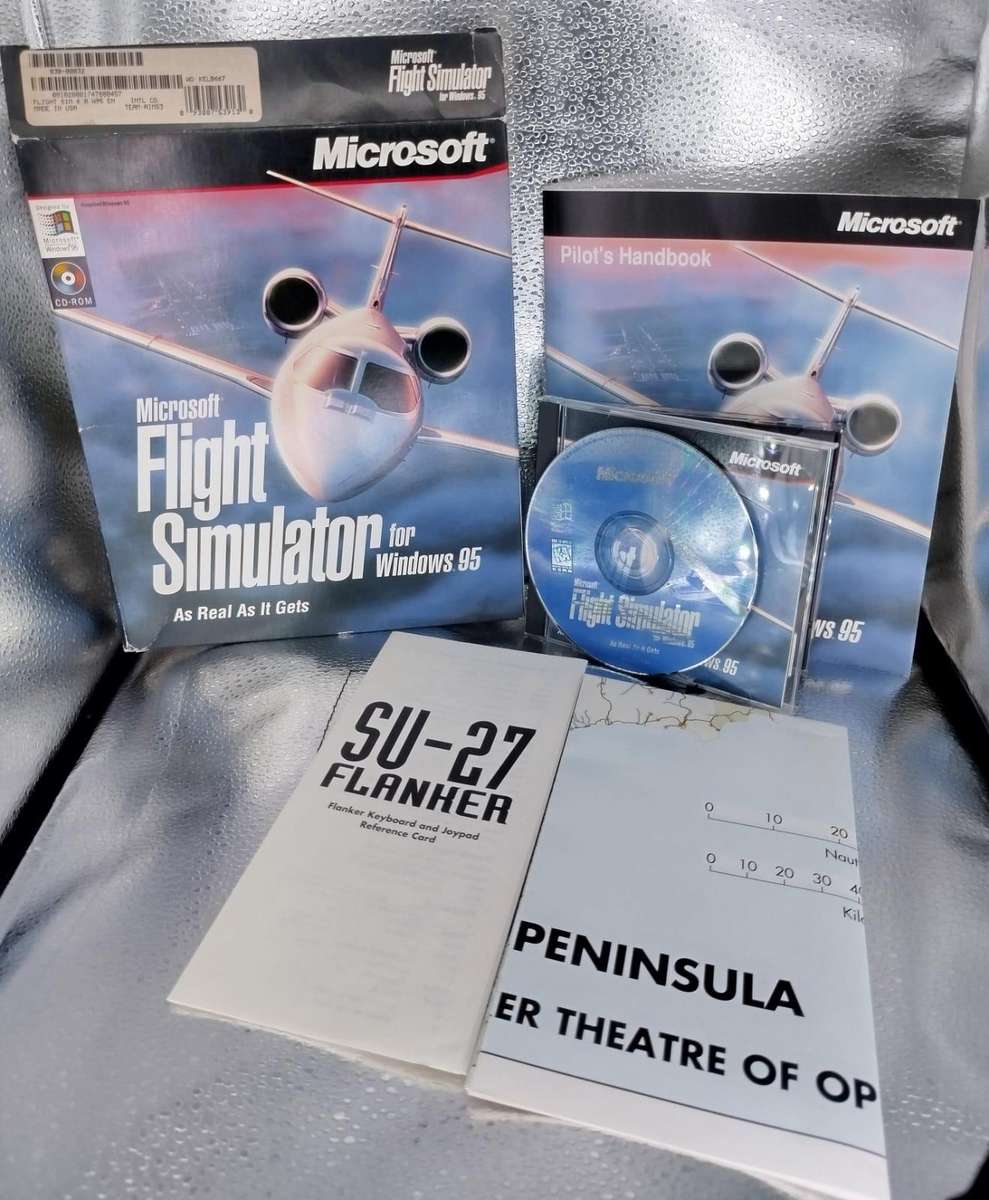 Microsoft Flight Simulator for Windows 95 (1996) PC Big box