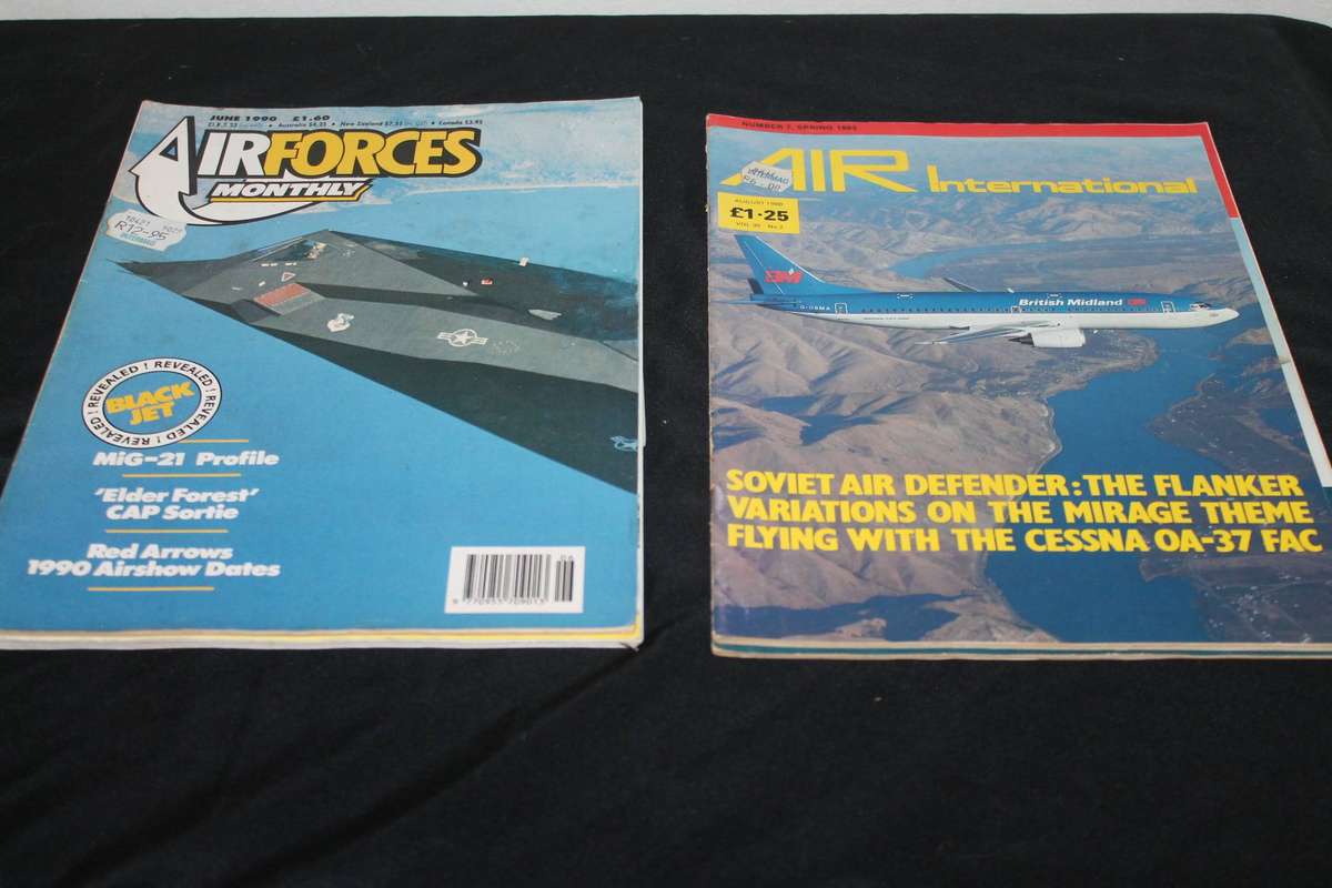 8 Assorted Magazines on Planes