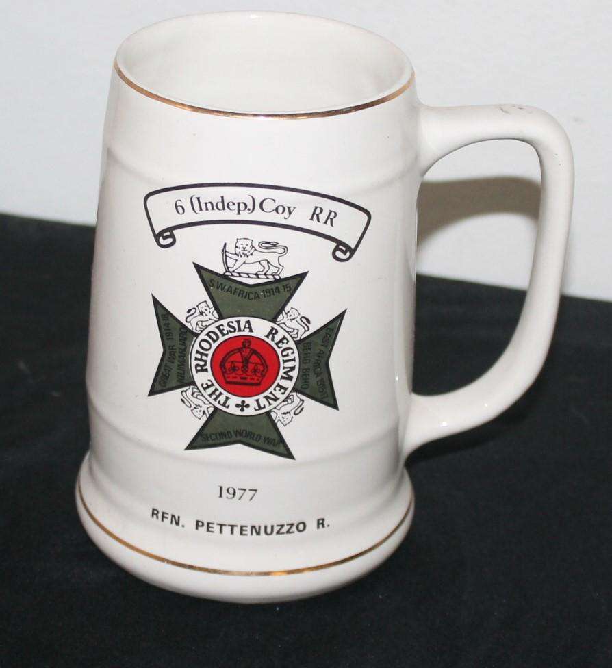 The Rhodesian Regiment Beer Mug