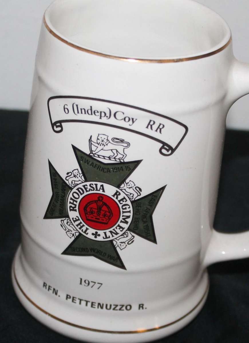 The Rhodesian Regiment Beer Mug