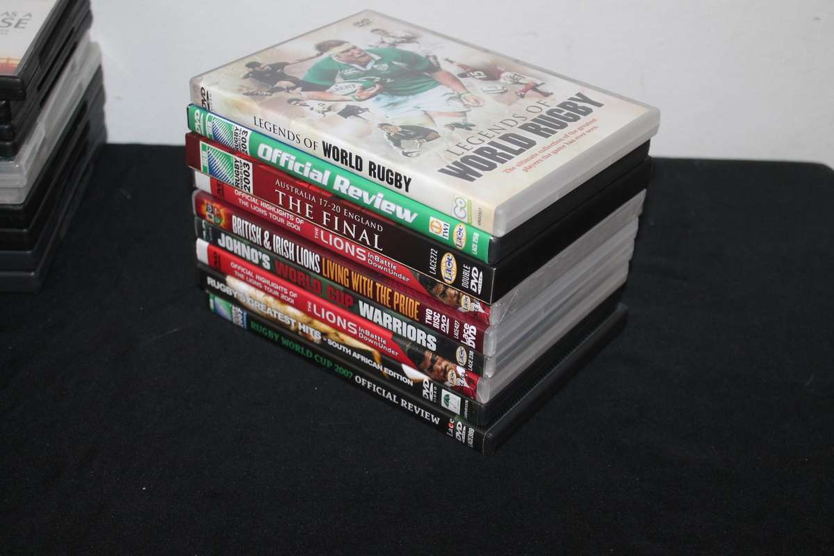 8 Rugby Dvd's