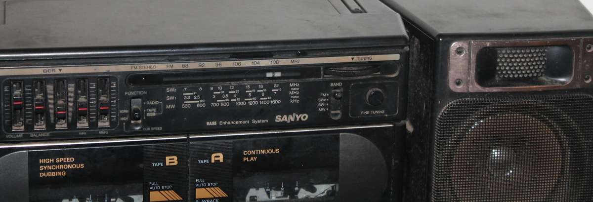 Sanyo Double Cassette "Boom" Box