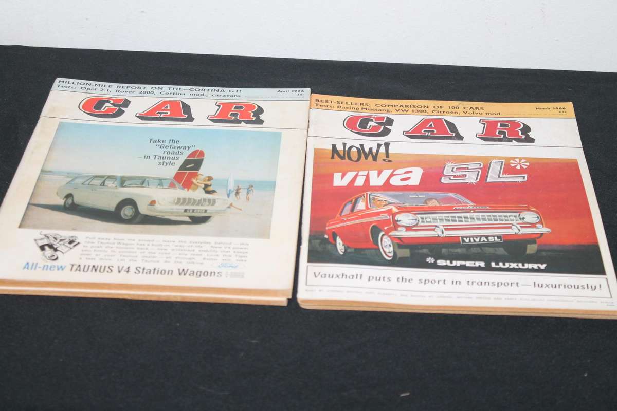 Car Magazine's 1966 Jan to Dec 12 Magazine's