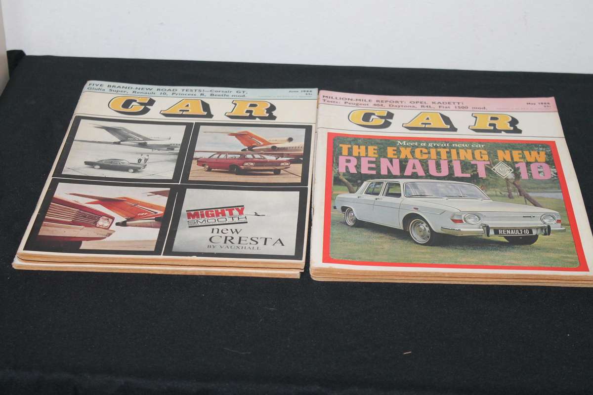 Car Magazine's 1966 Jan to Dec 12 Magazine's