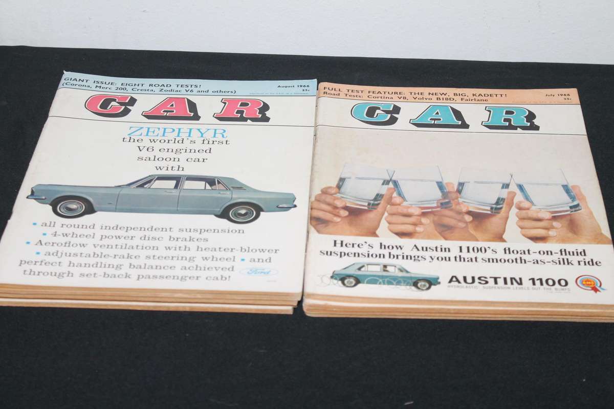 Car Magazine's 1966 Jan to Dec 12 Magazine's