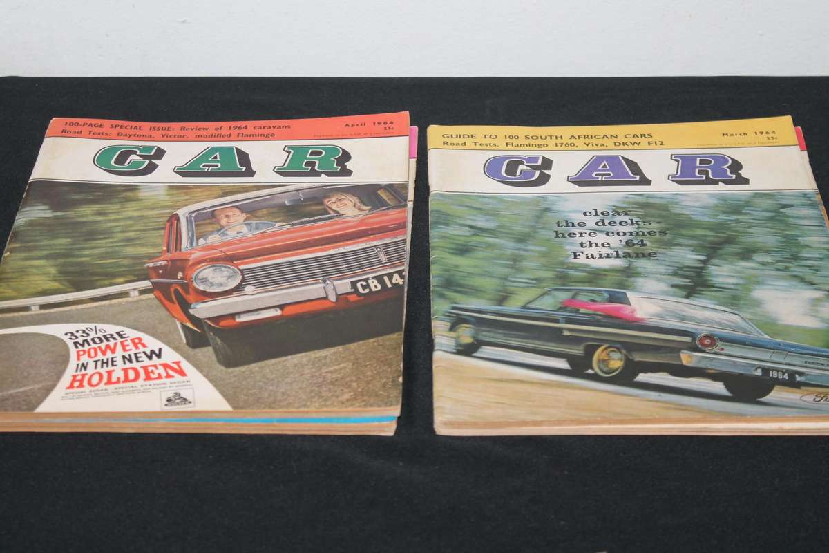 Car Magazine's 1964 Jan to Dec 12 Magazine's
