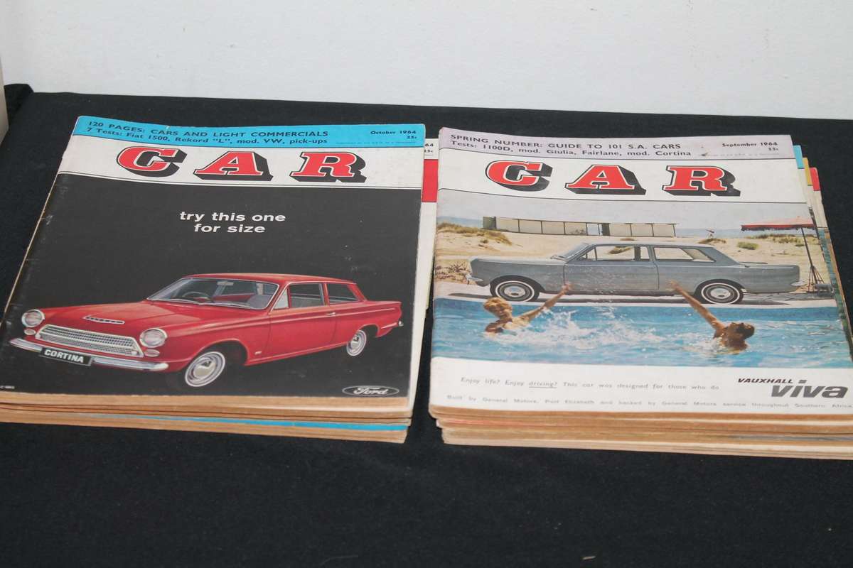 Car Magazine's 1964 Jan to Dec 12 Magazine's