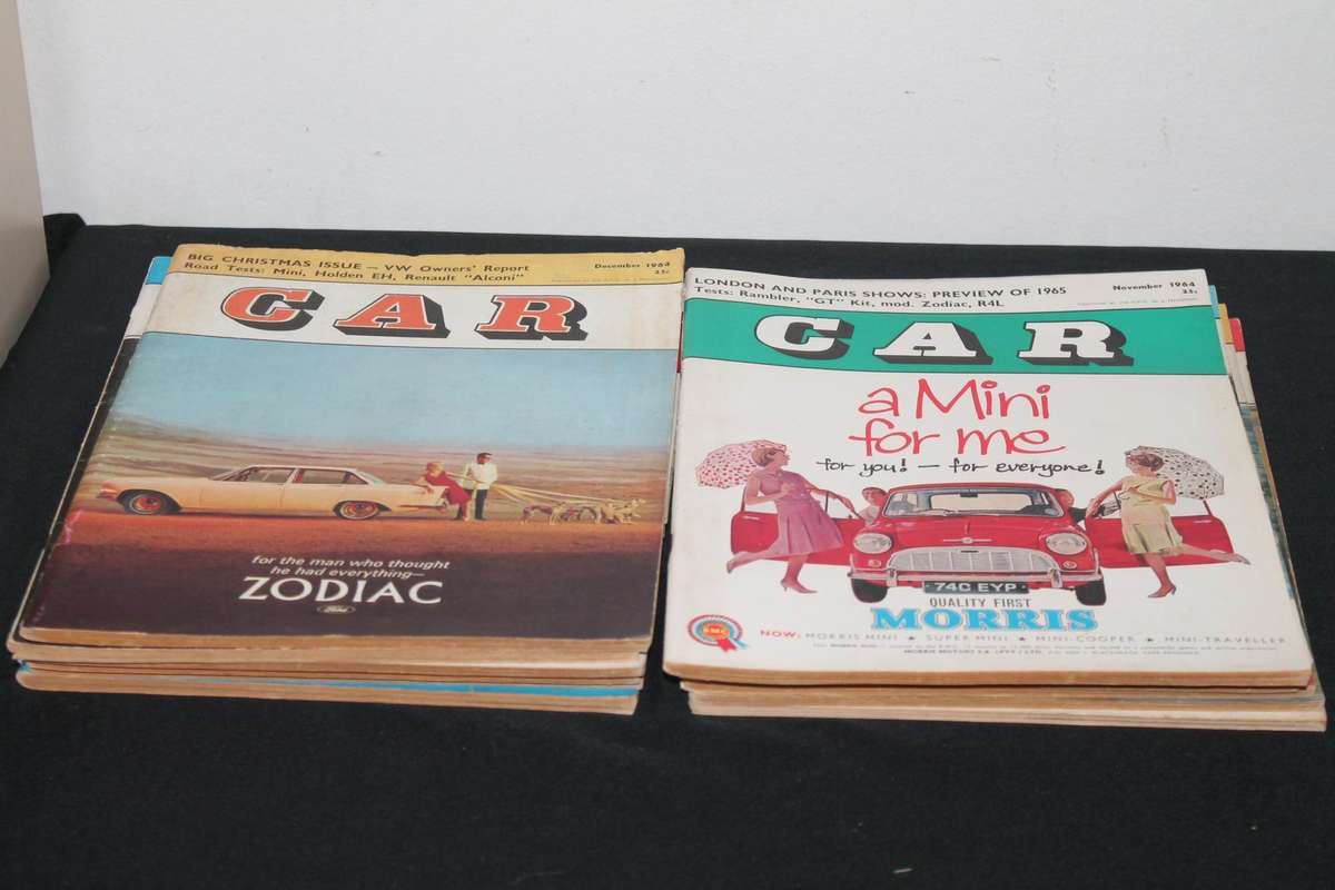 Car Magazine's 1964 Jan to Dec 12 Magazine's