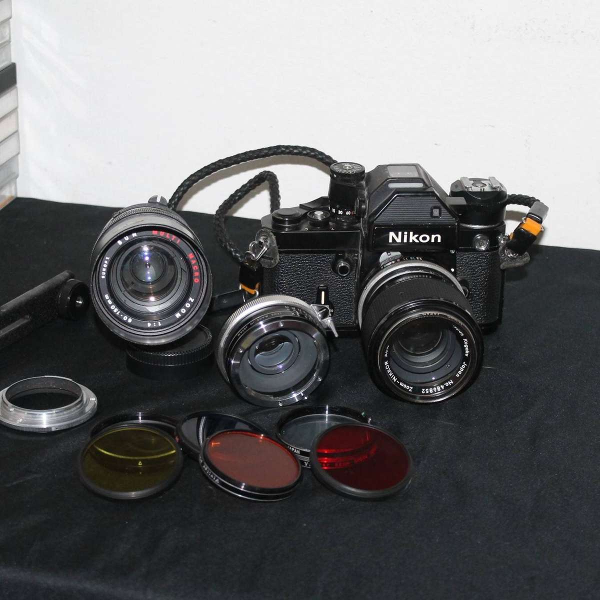 Nikon Film Camera with 2 Lenses and extra's