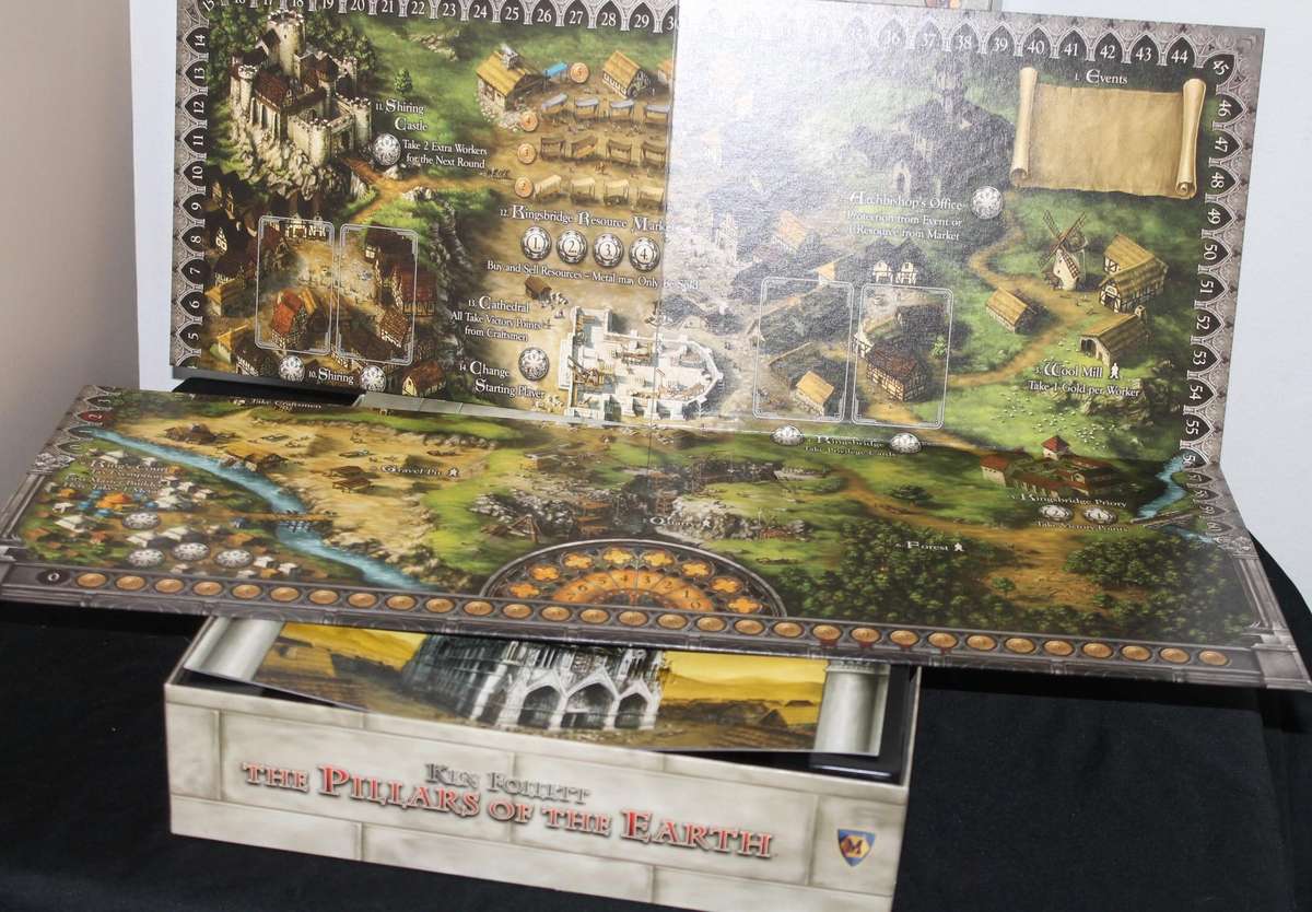 Ken Follett The Pillars of the Earth board Game