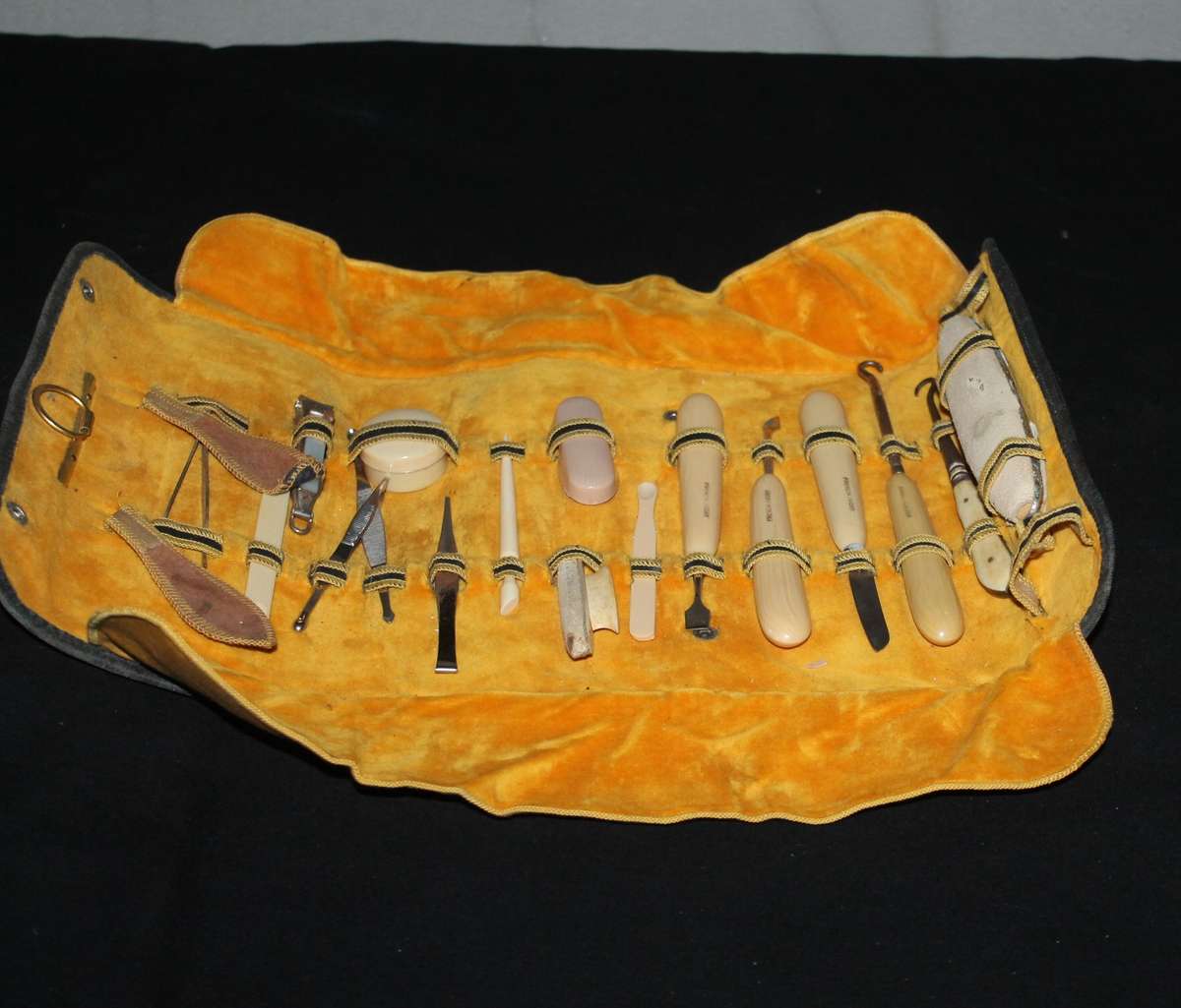 Vintage French Ivory Manicure Set