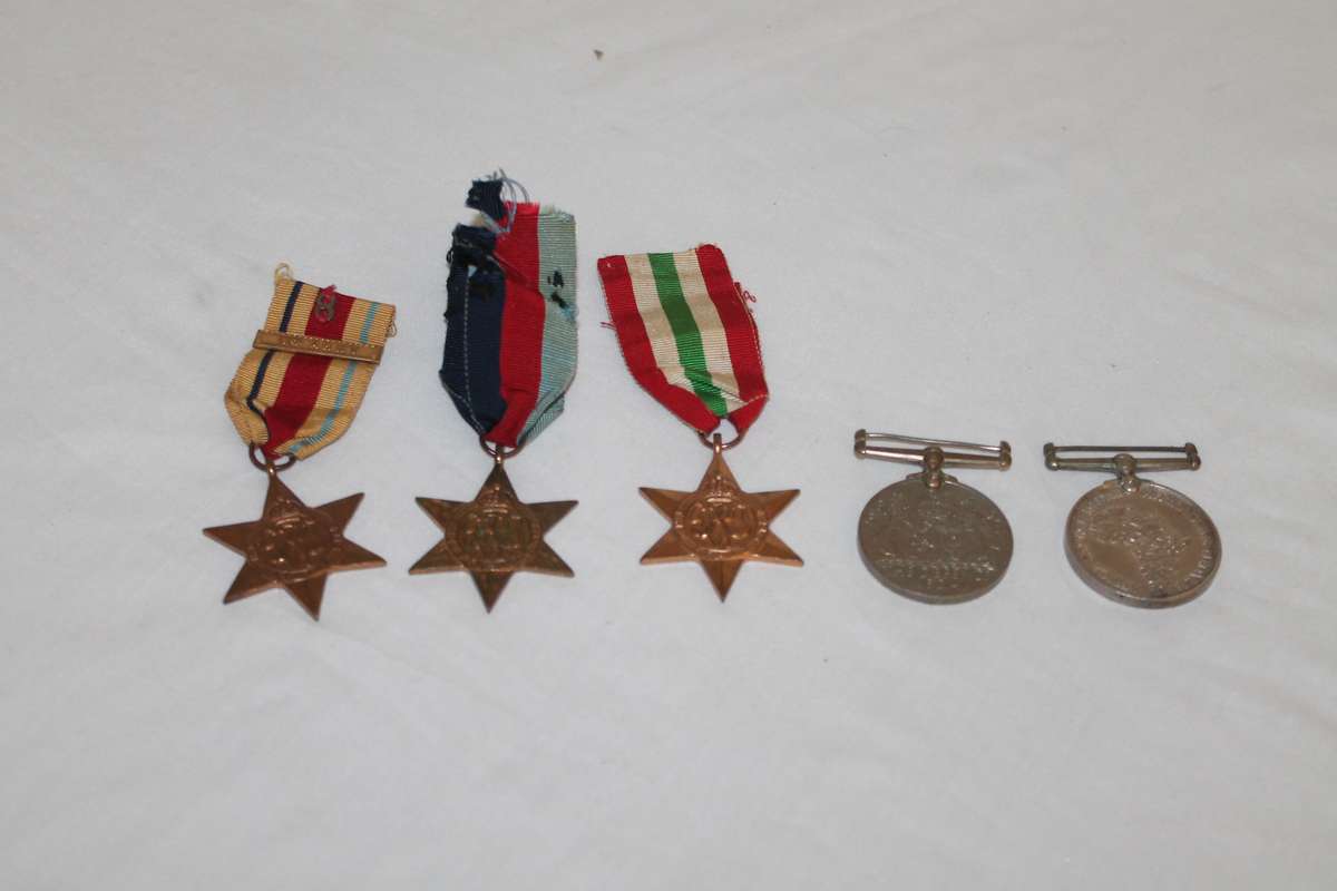 5 Medals and extra Ribbons