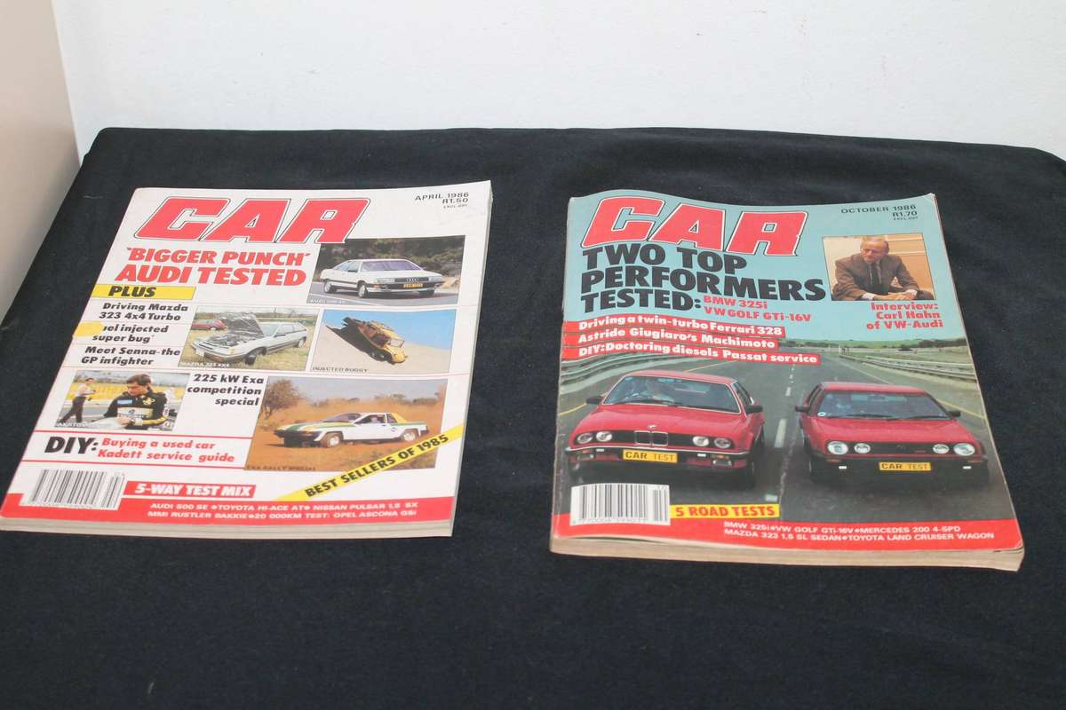 5 x 1986 Car Magazine's