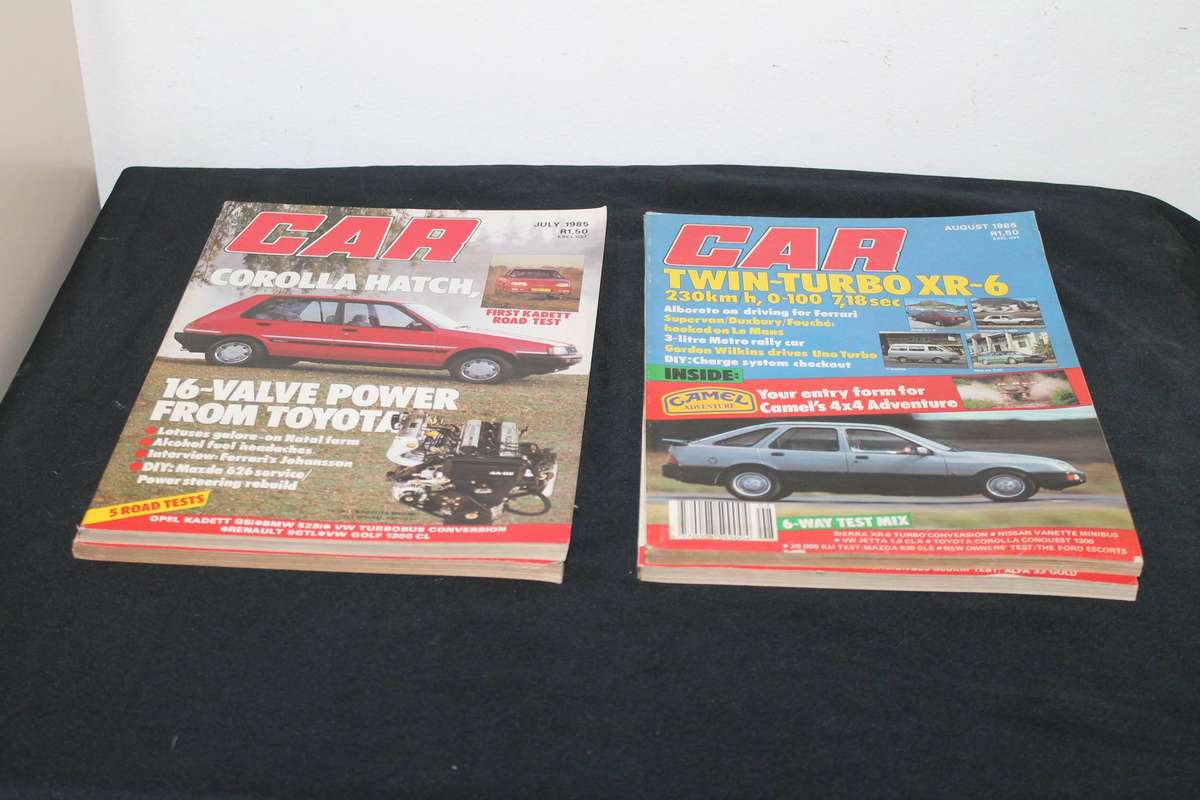 9 x 1985 Car Magazines