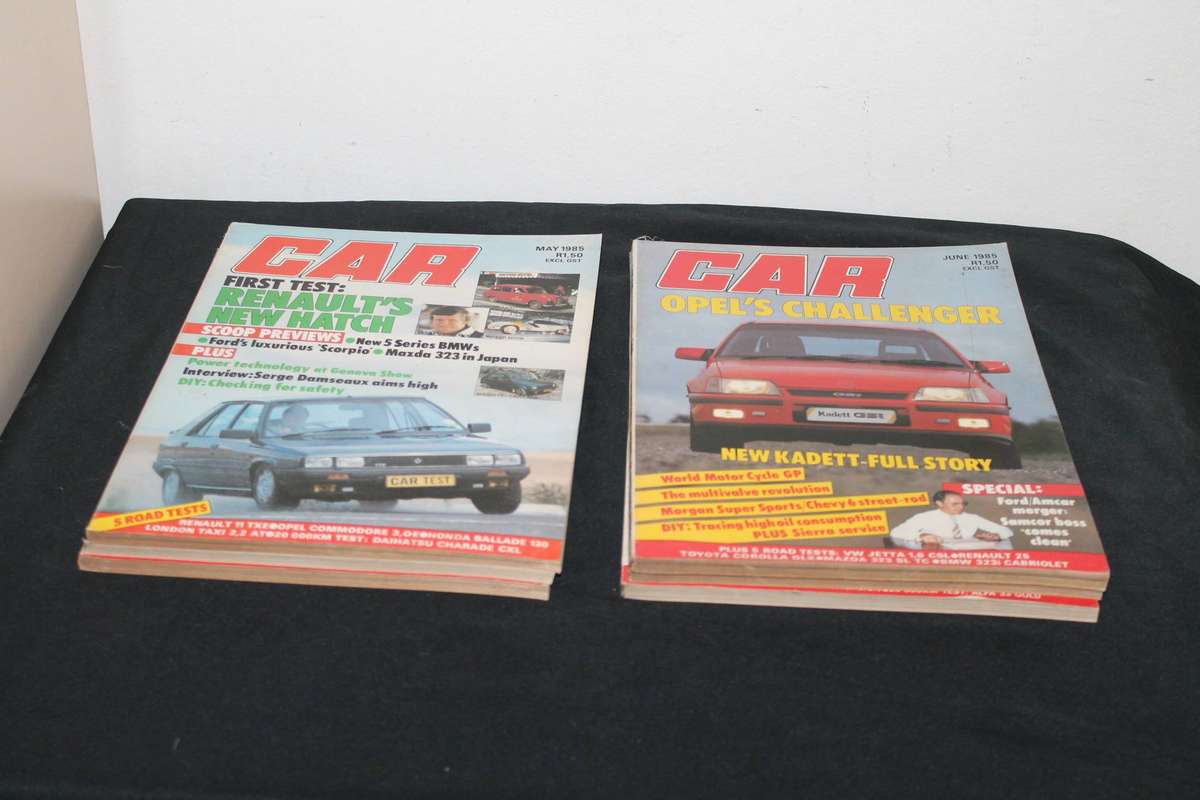 9 x 1985 Car Magazines