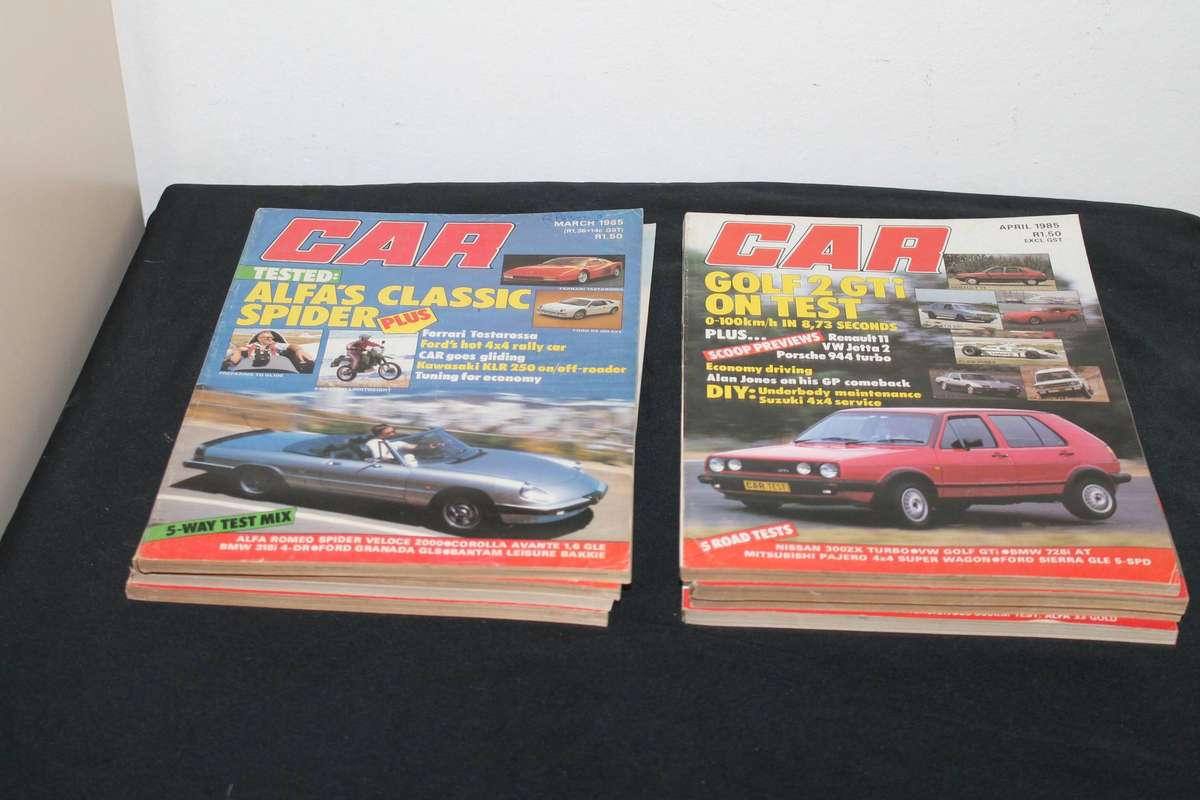 9 x 1985 Car Magazines
