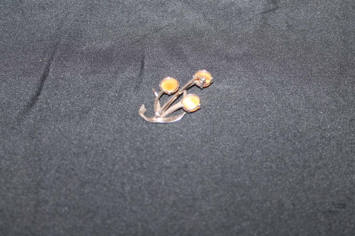 Sterling Silver Tiger Eye Brooch No 2
