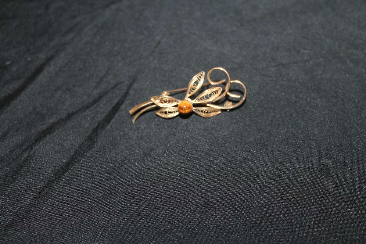 3 Assorted Costume Brooches