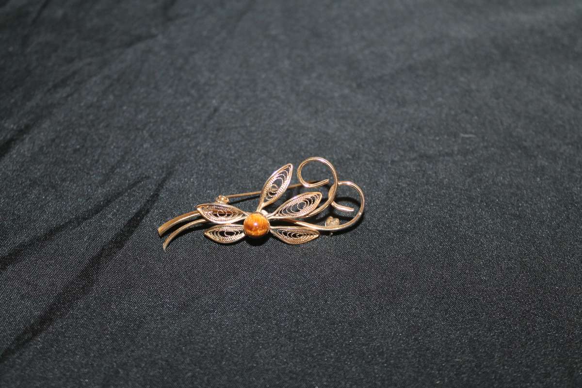 3 Assorted Costume Brooches