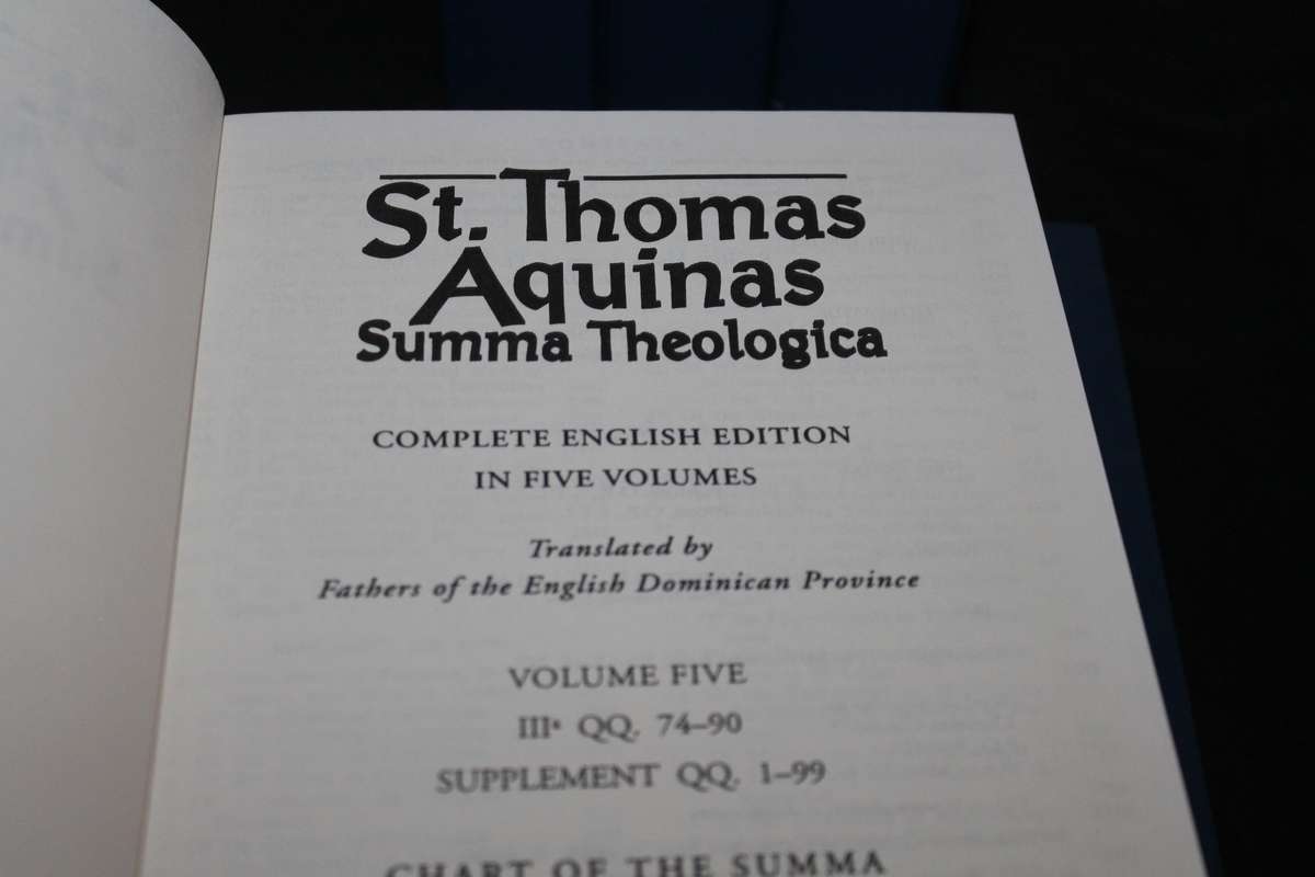 The Summa Theologica of St Thomas Aquinas Vol 1 to 5
