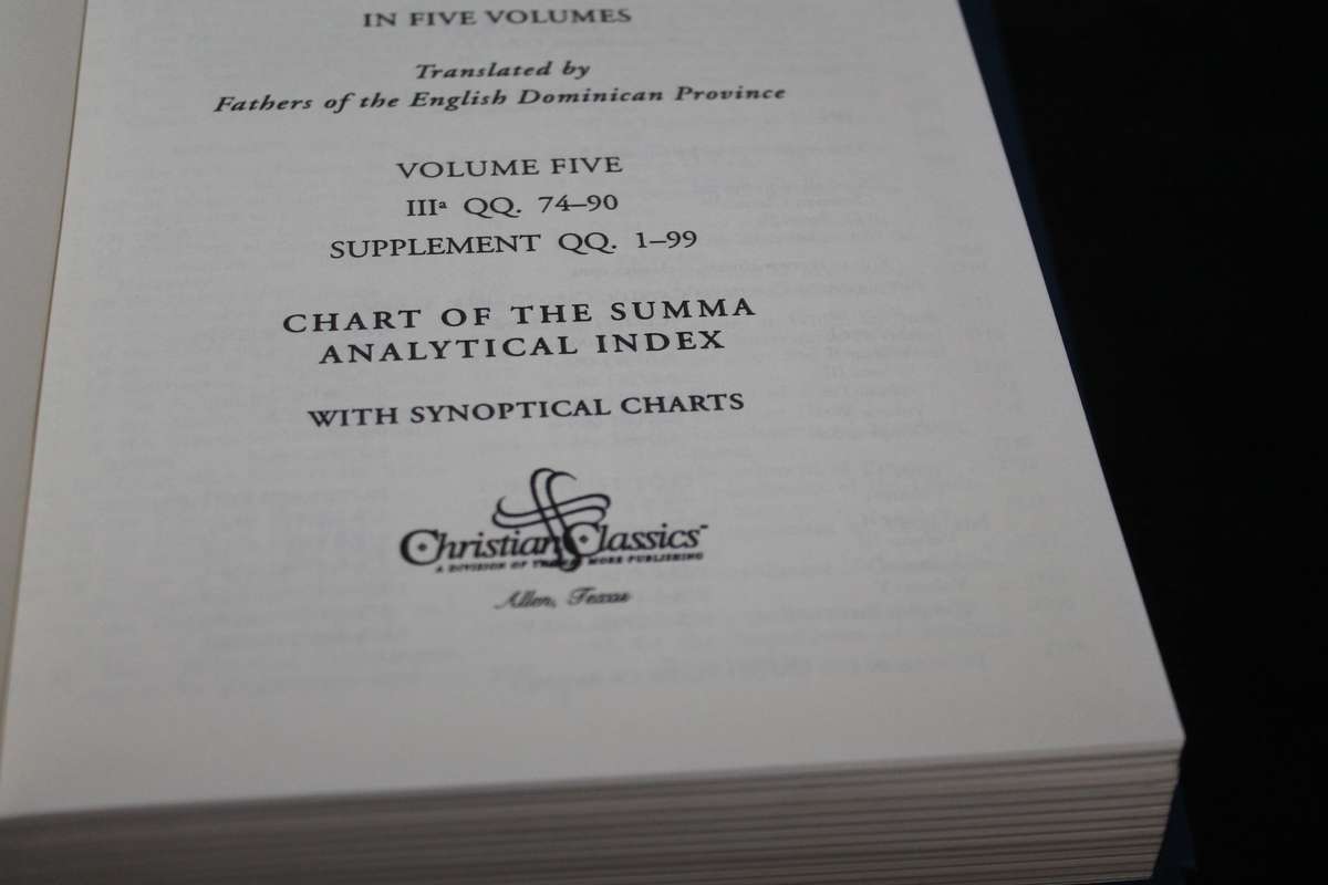 The Summa Theologica of St Thomas Aquinas Vol 1 to 5