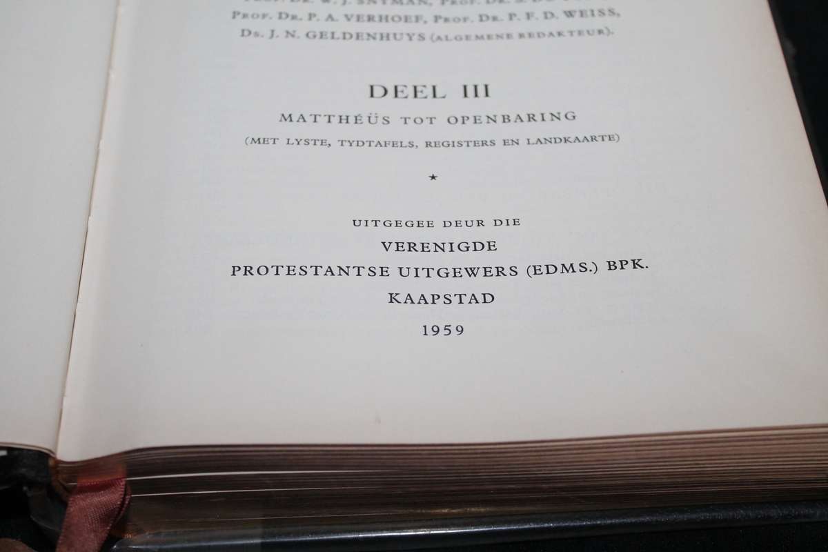 Die Bybel met Verklarende Aantekeninge Vol 1 to 3