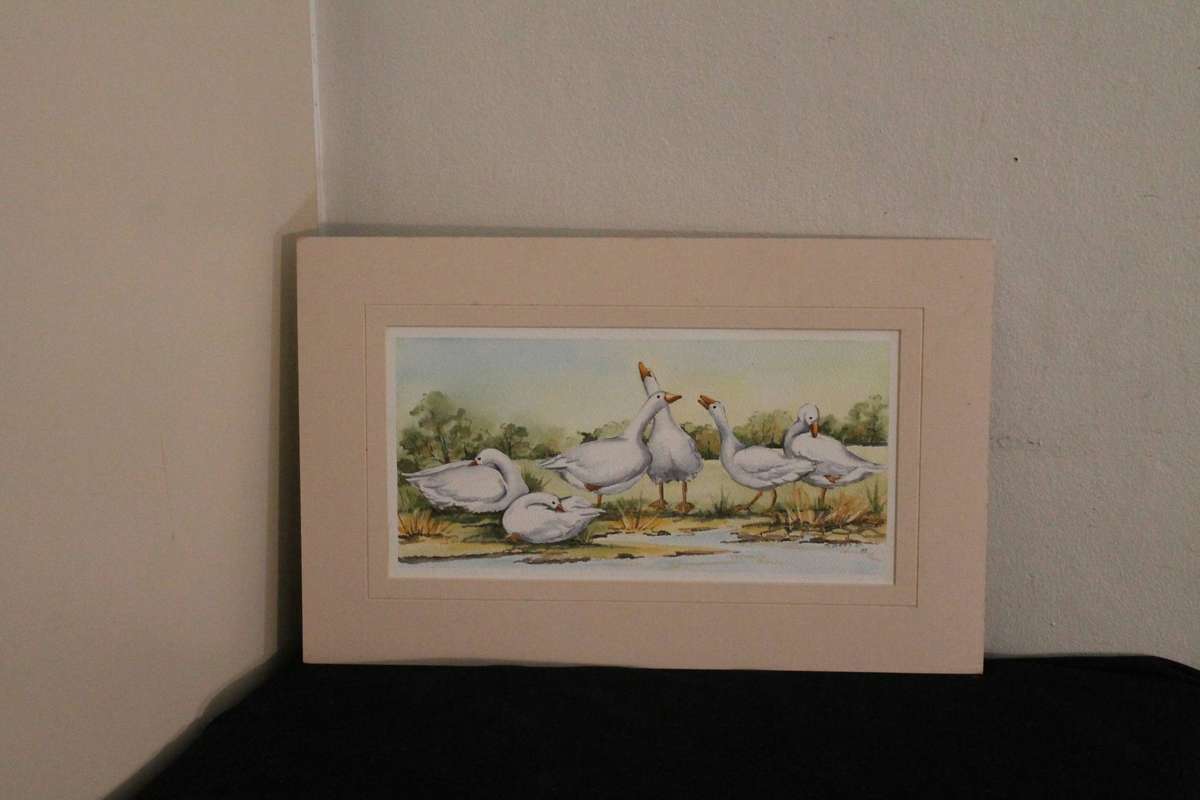 Watercolor Ducks by M Gray