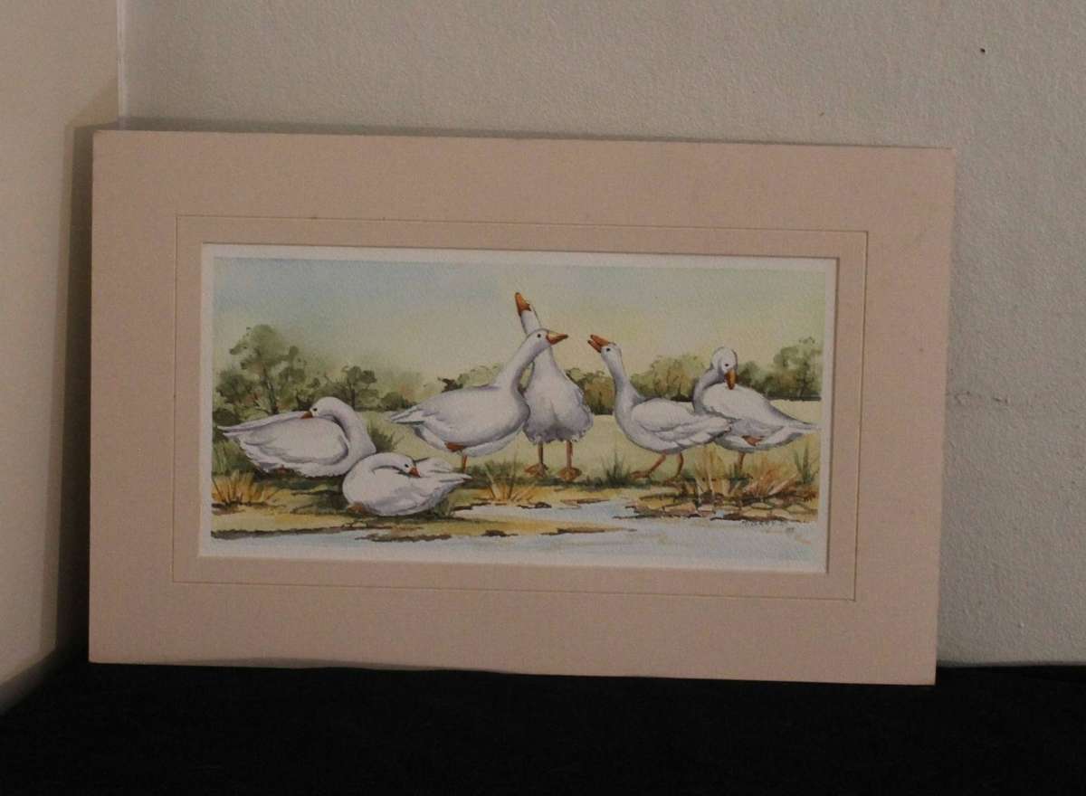 Watercolor Ducks by M Gray