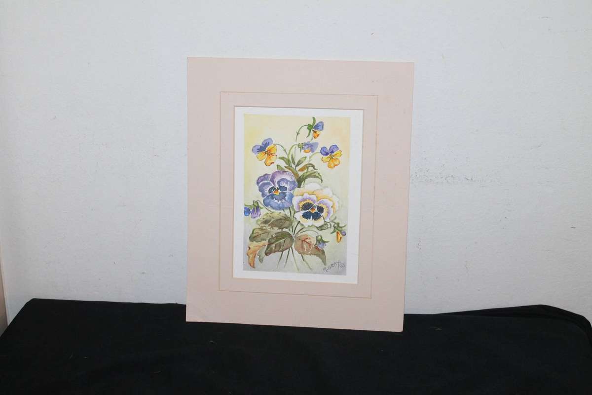 Watercolor by M Gray Flowers