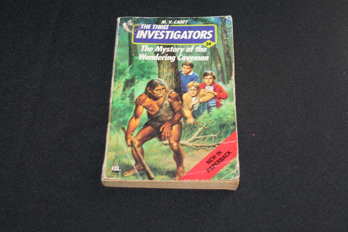 The Three Investigators They Mystery of the Wondering Caveman M V Carvey