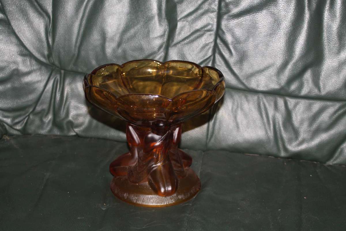Amber Glass Centre Piece