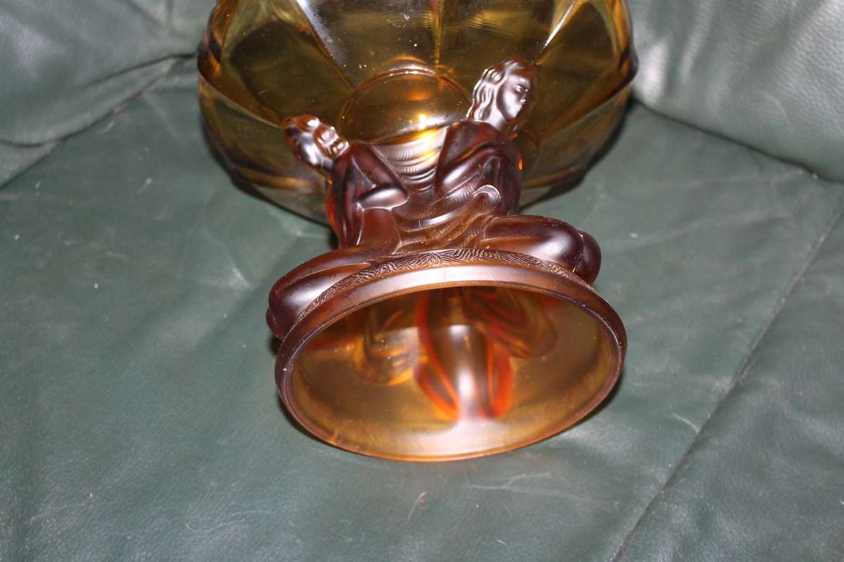 Amber Glass Centre Piece
