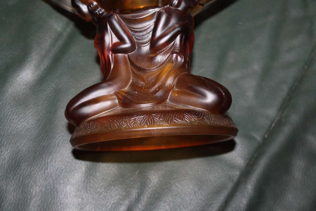 Amber Glass Centre Piece