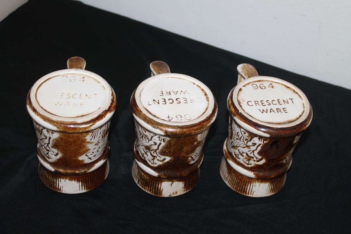 Vintage Crescent 6 Coffee Mugs (Kruger Park Theme)