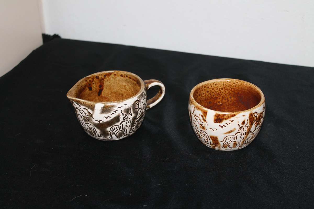 Vintage Crescent 6 Coffee Mugs (Kruger Park Theme)