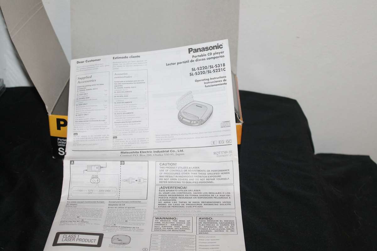 Panasonic SL-S220 Portable CD Player