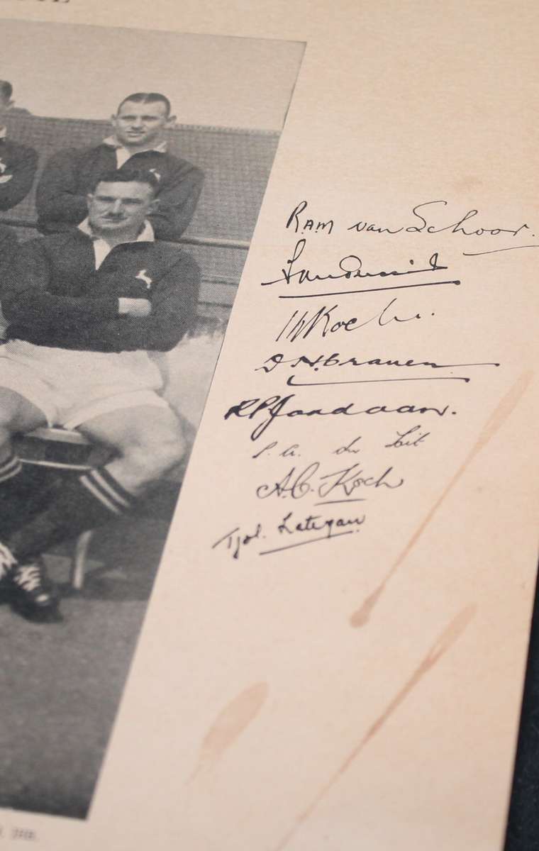 Second Test vs All Blacks, Ellis Park 12 August 1949 On Hard Cardboard